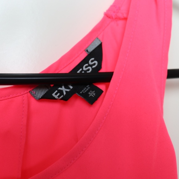 Hot Pink/Coral Open Back Tank Express - Picture 5 of 5